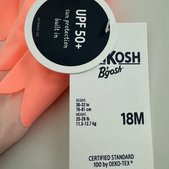 OshKosh B’gosh Scalloped 2 Piece Swimsuit 18 Months - Picture 10 of 10